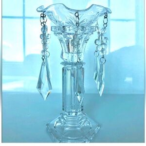 RAZ Imports Acrylic Bobeche-Taper Candle Holder, NWT